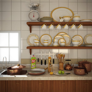 kitchen ware 3d model
