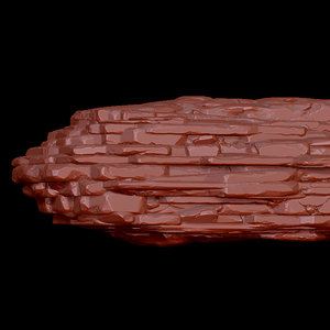 3d layered rock zbrush model