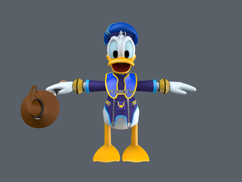 kingdom hearts donald figure