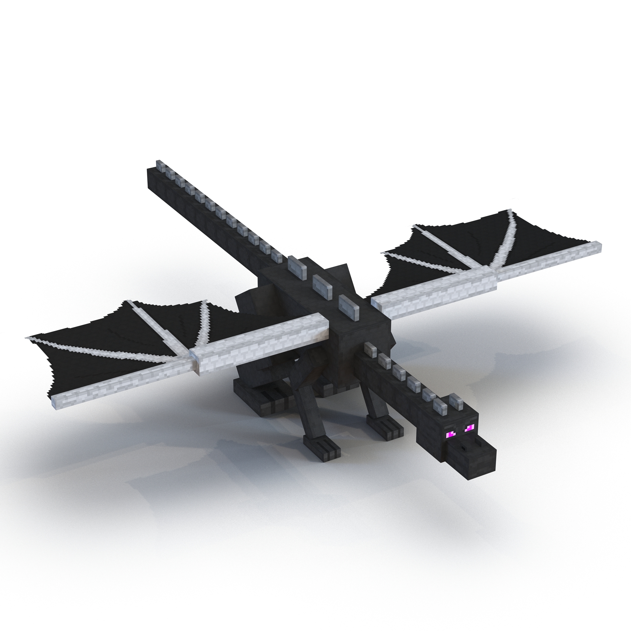 minecraft ender dragon3d模型