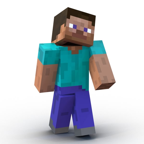 3d max minecraft steve