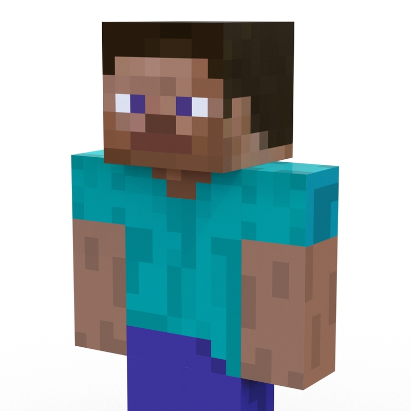 3d max minecraft steve