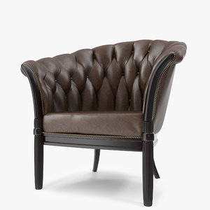 buttoned armchair 3d model