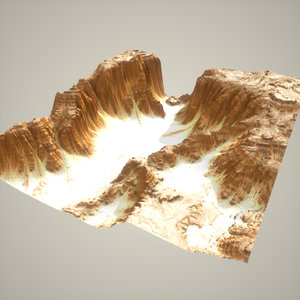 desert canyon 3d model