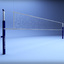 3d model volleyball court