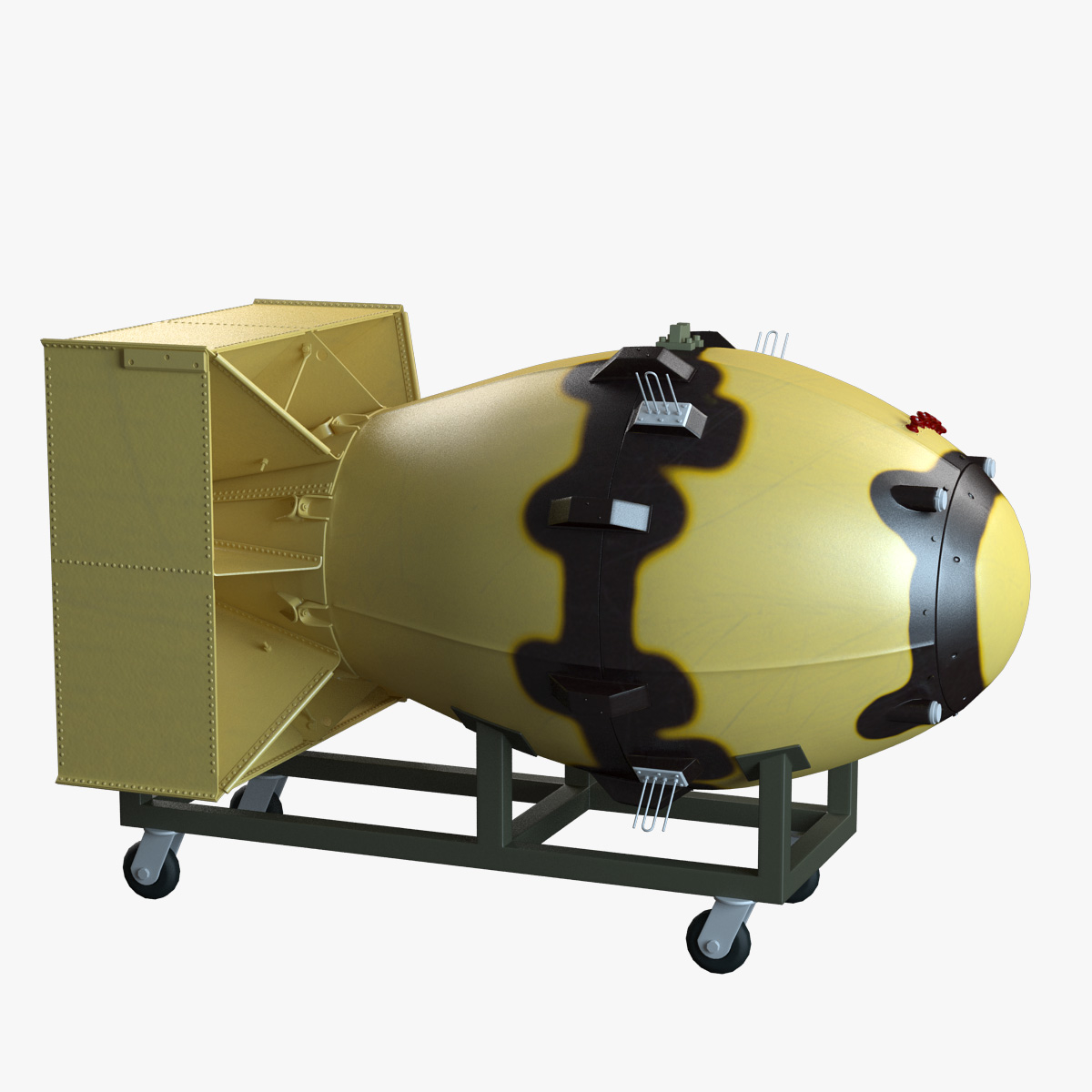 3d fat man atomic bomb