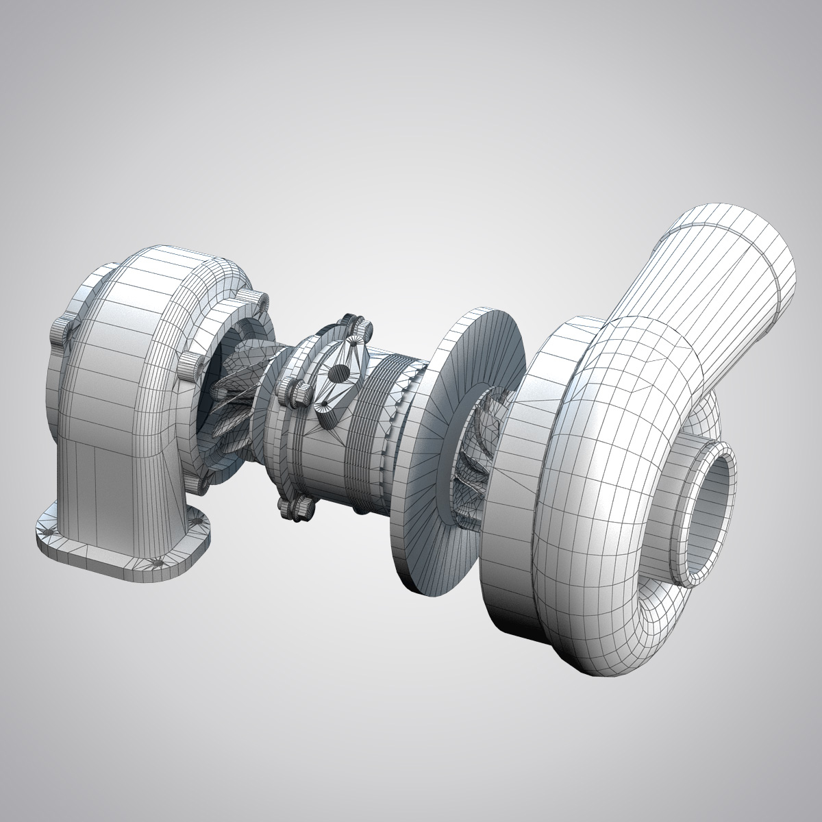 Turbocharger Turbo 3d Model 