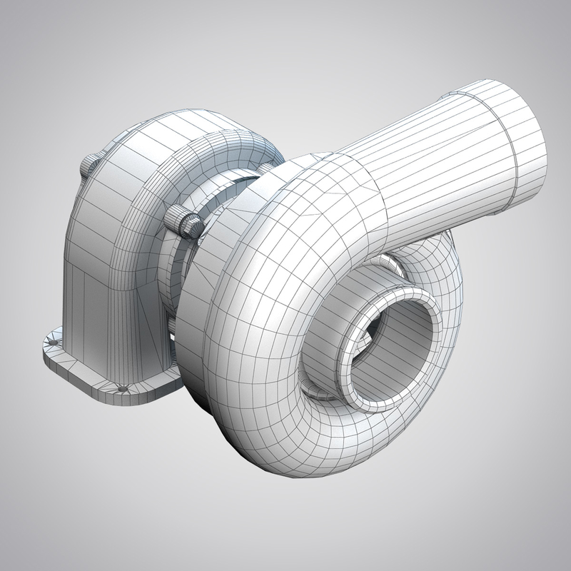 turbocharger turbo 3d model