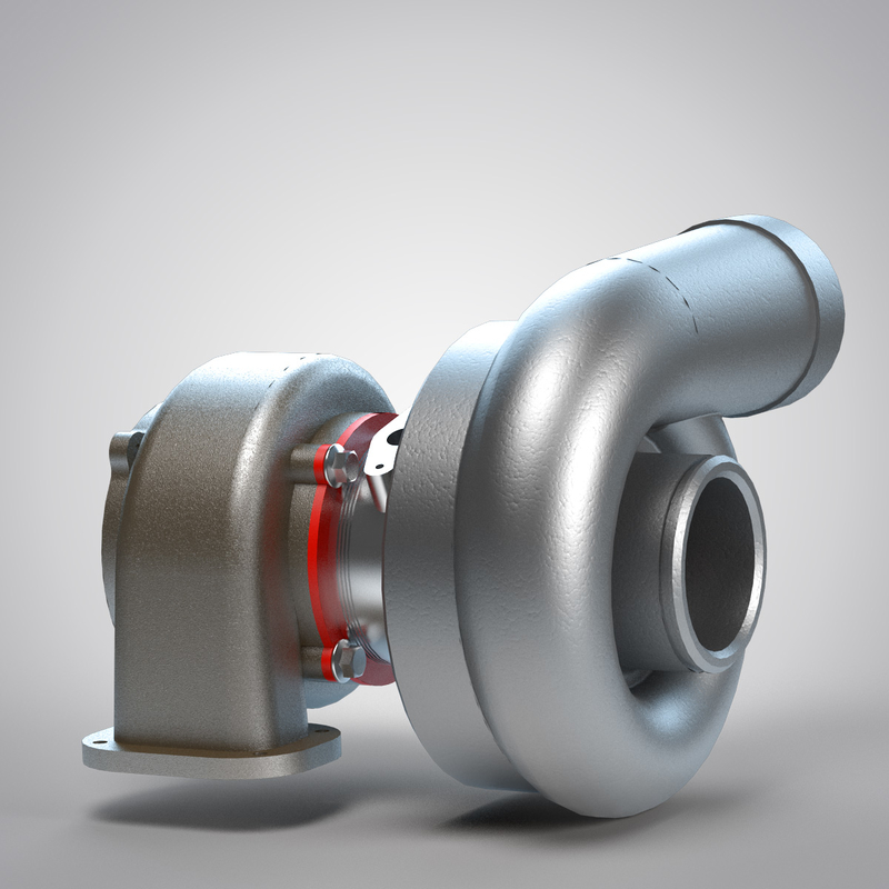 turbocharger turbo 3d model