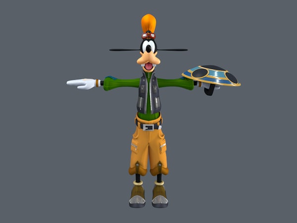 3d Goofy Kingdom Hearts