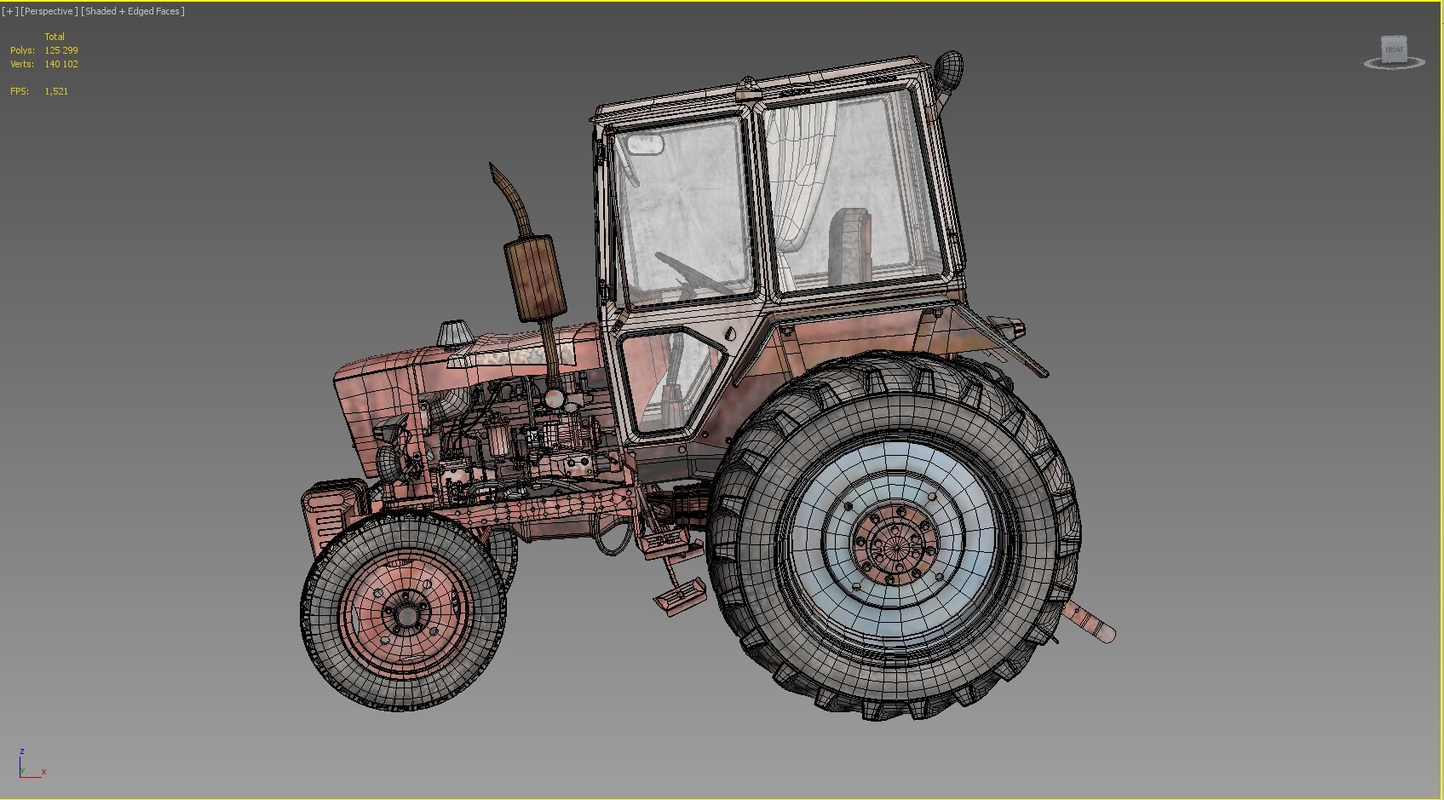 3d tractor model