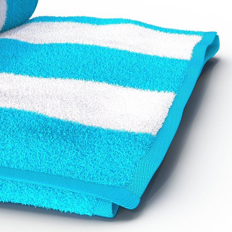 3d model beach towel
