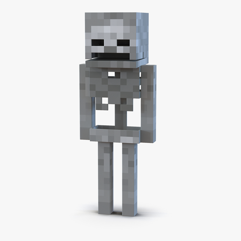 3d-model-minecraft-skeleton