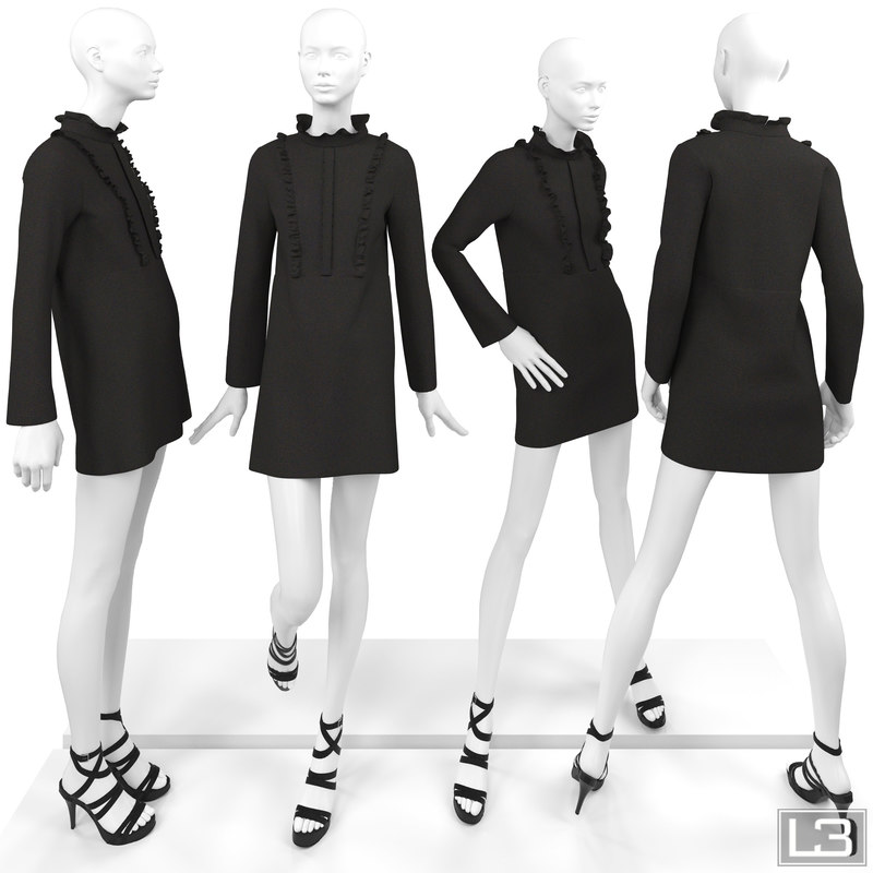 3d woman mannequin model