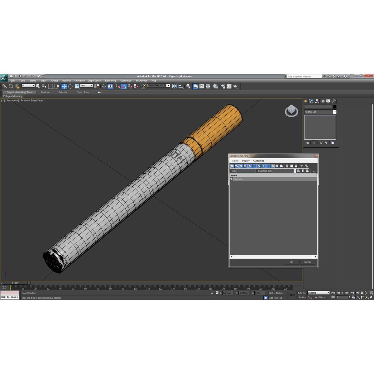 香烟莫利3d模型