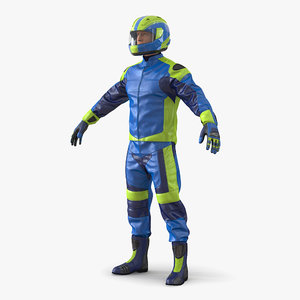 3d motorcycle rider generic