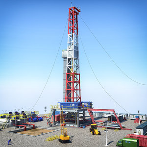 drilling rig 3d model