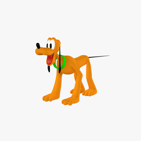 pluto cartoon animation 3d 3ds