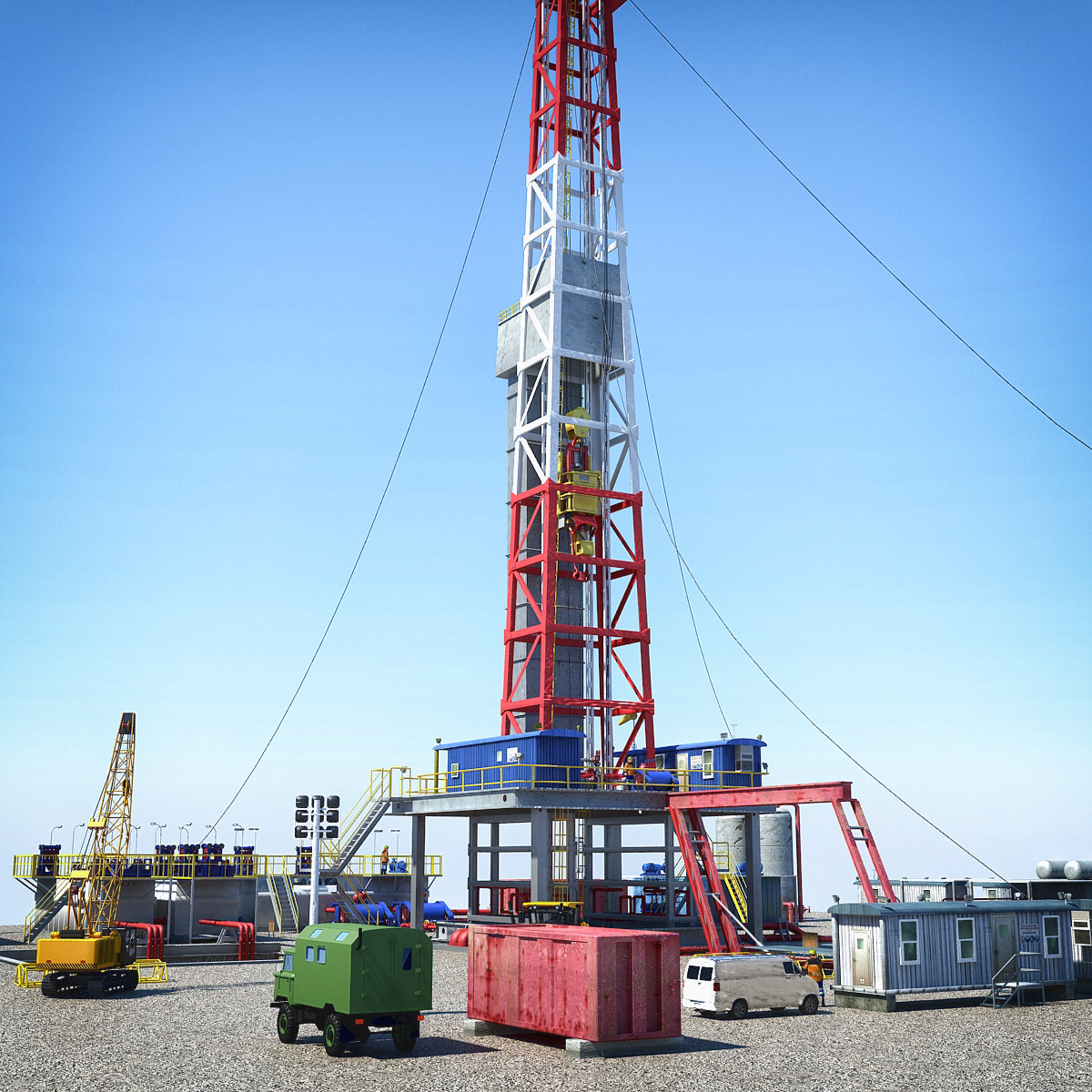 drilling rig 3d model