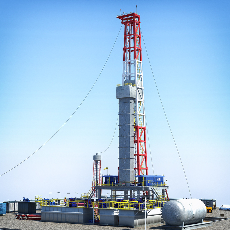 drilling rig 3d model