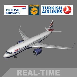 3d model real-time airbus ready