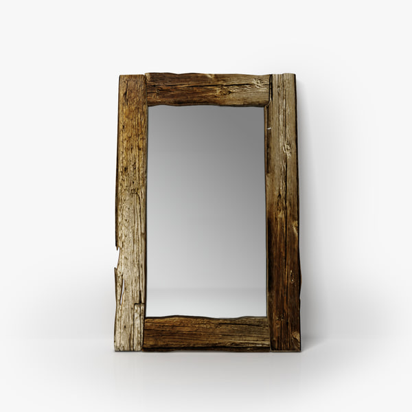 Rustic Wooden Mirror 3d Max Rustic Wooden Mirror 3d Max, Wood Rustic Mirror