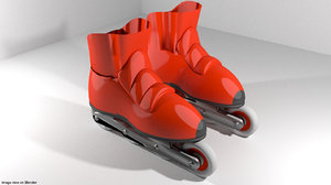 inline skate 3d model