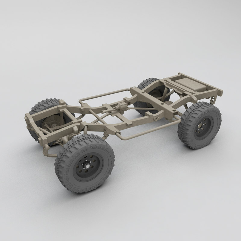  4x4  chassis  3d model