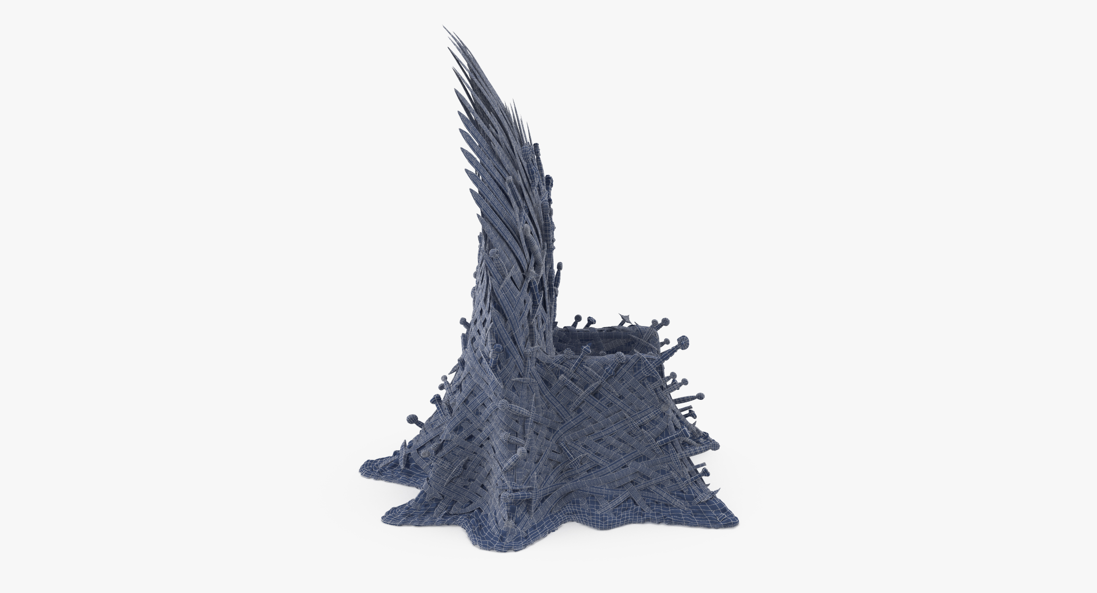 iron throne 3d max