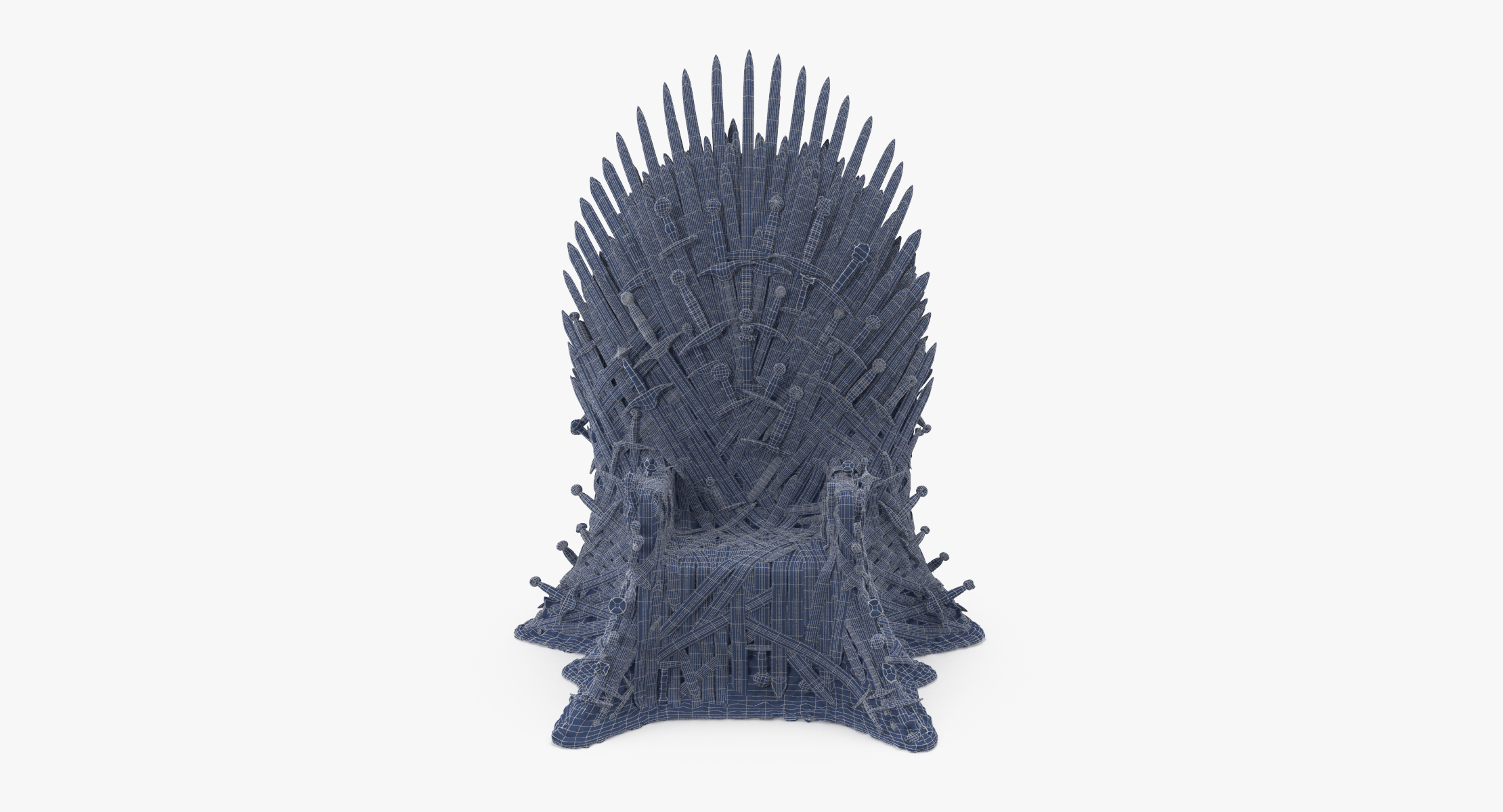 iron throne 3d max