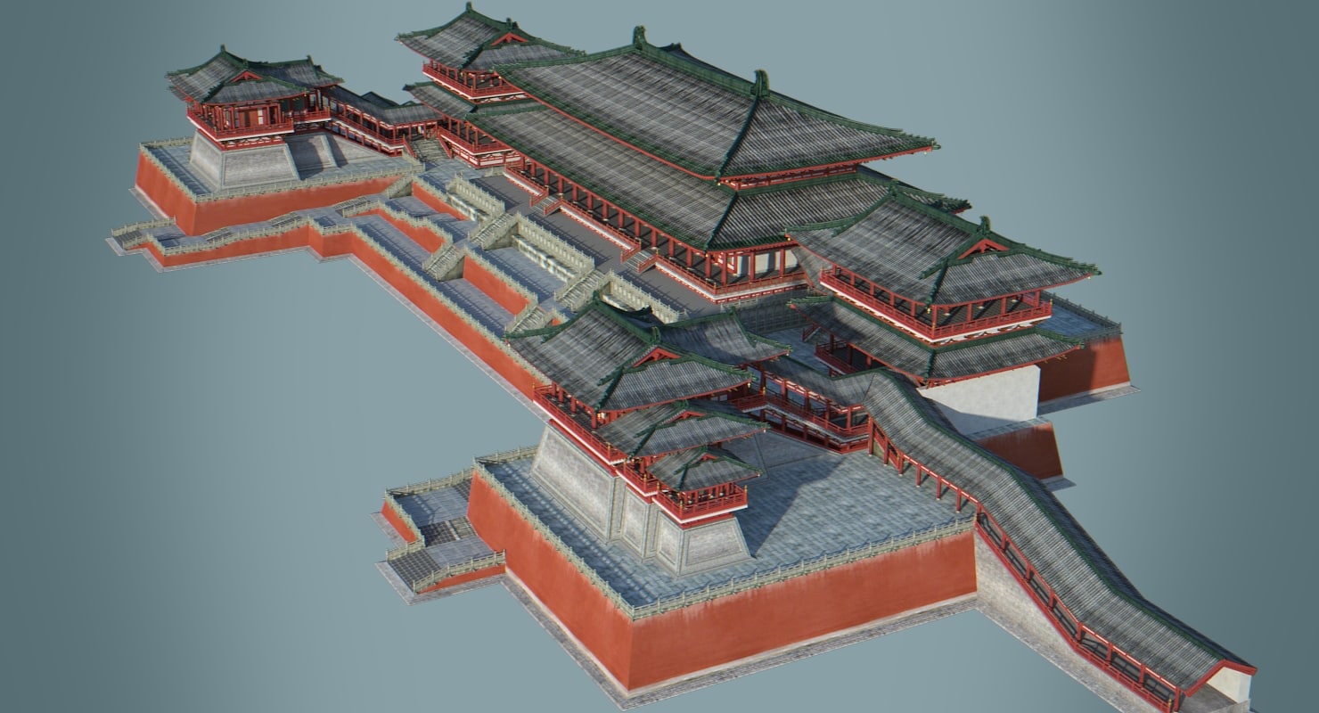 chinese palace 3d model