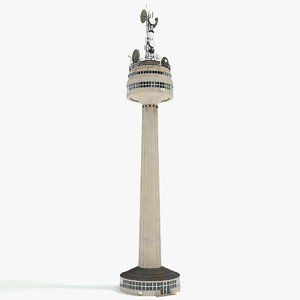 tv tower 3d max