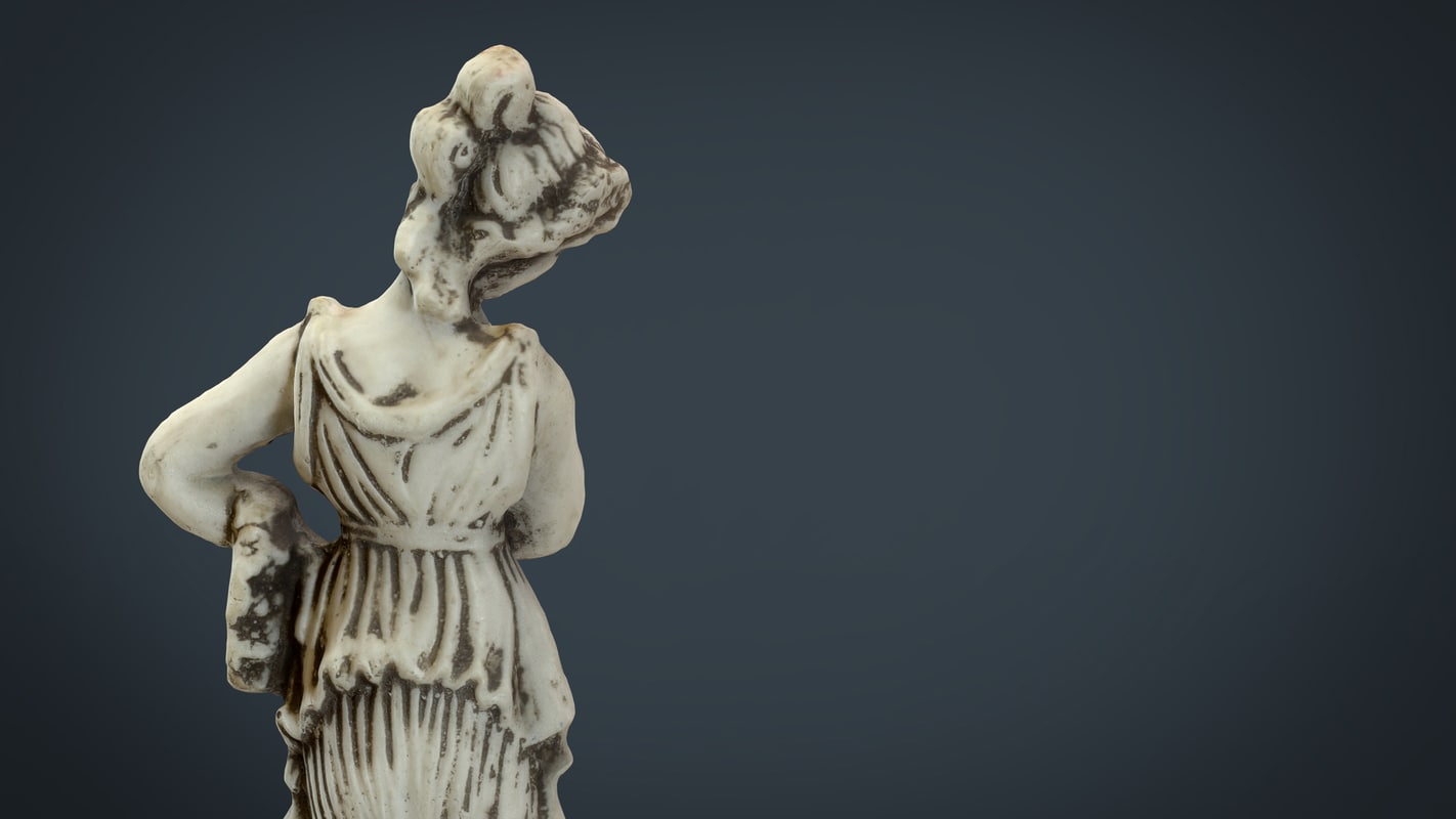 3d realistic greek statue model