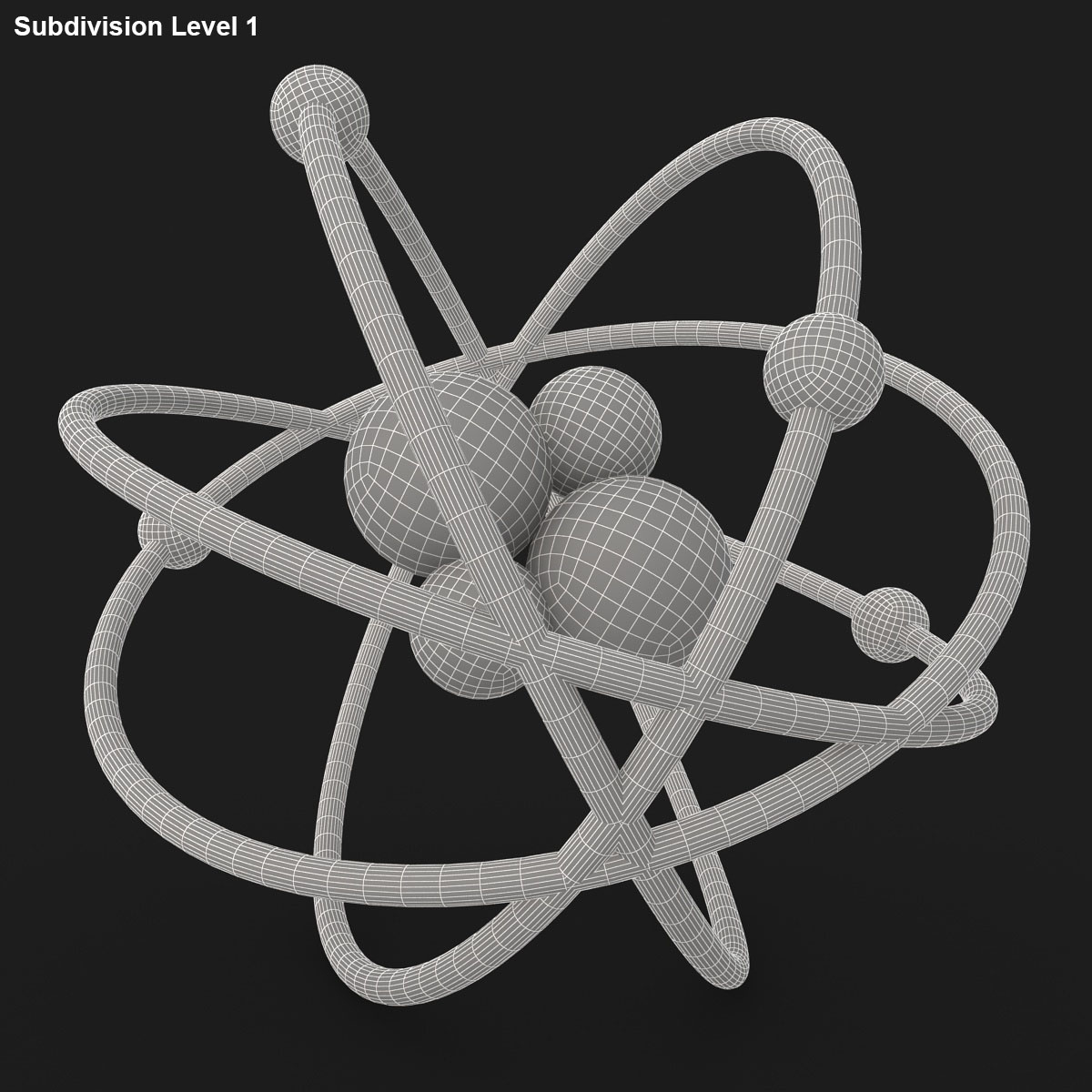 3d Model Atom 1