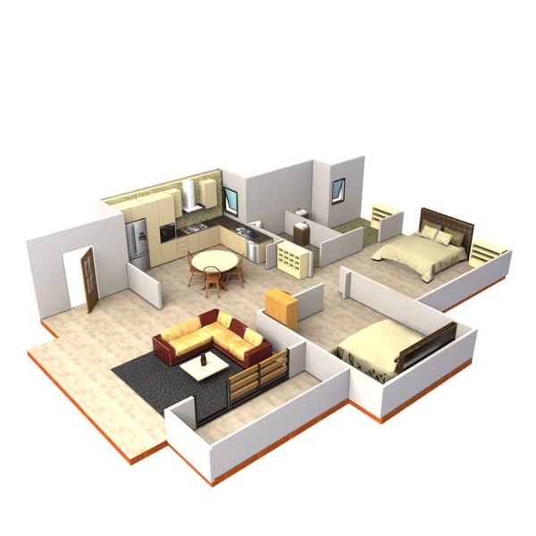 Interior Layout 3d Max