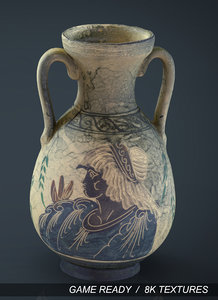 3d greek vase