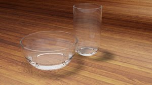 3d glass bowl