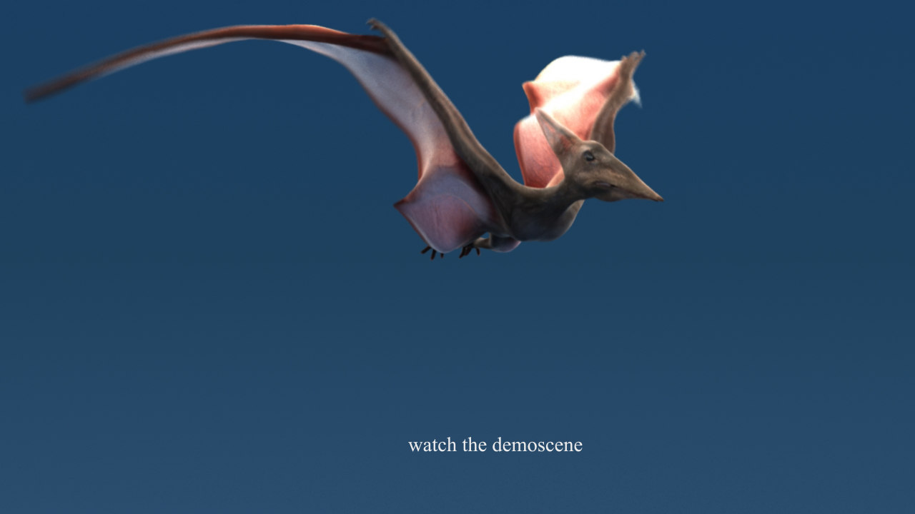 flying dinosaur sss 3d model