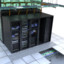 fully customizable data center 3d obj