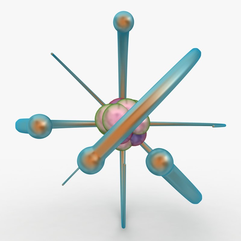 atom 3 3d model