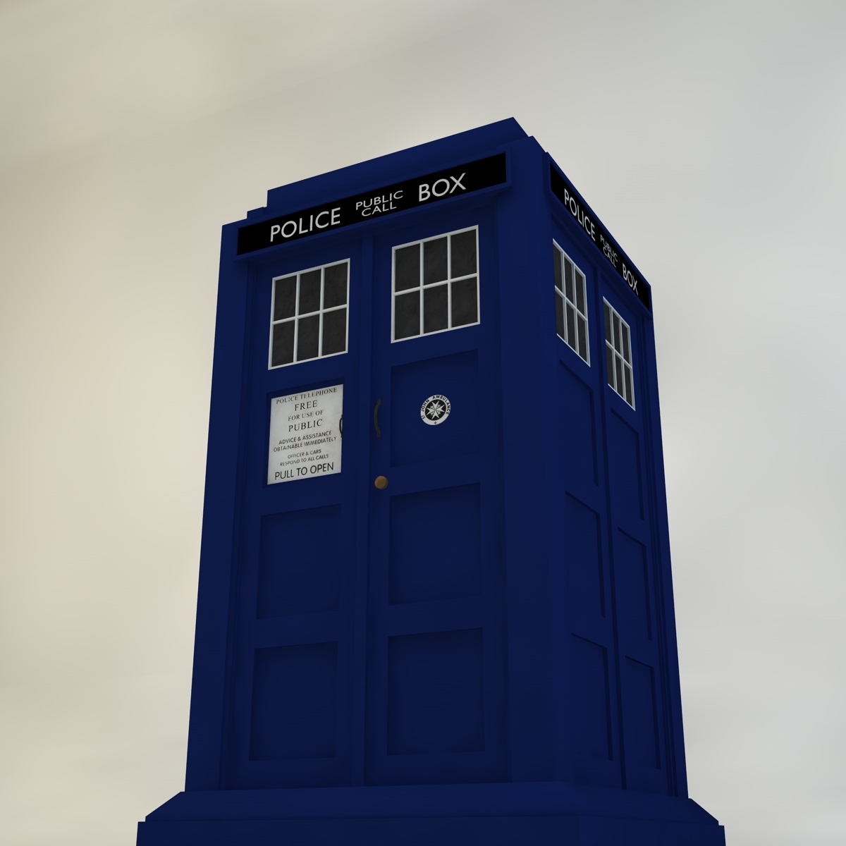 tardis doctor 3d model