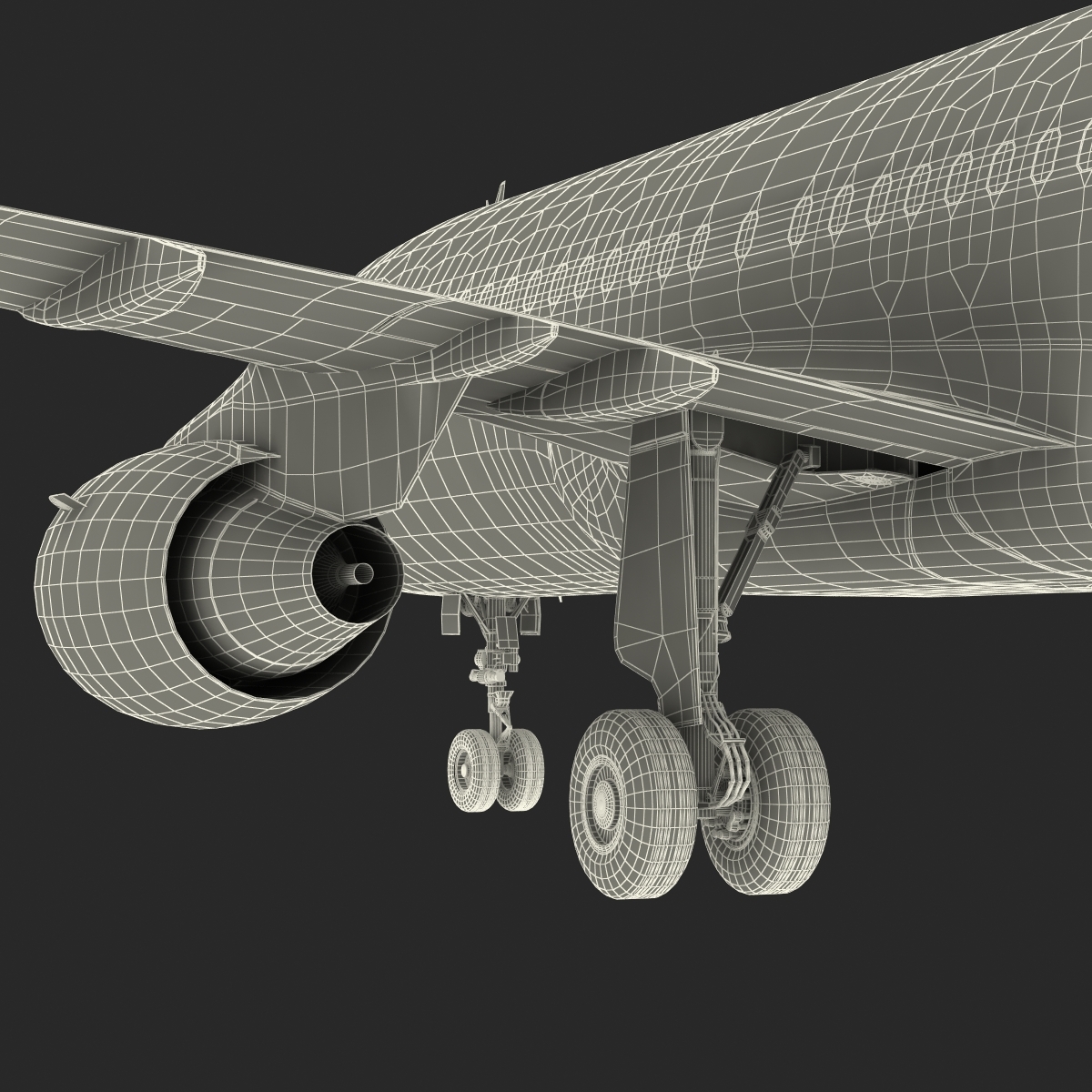 空中客车a320中国南方航空公司索具3d模型