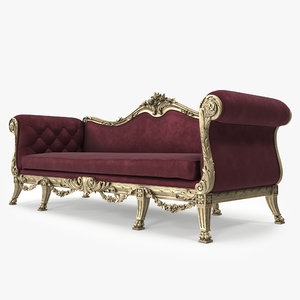 luxurious sofa 3d obj