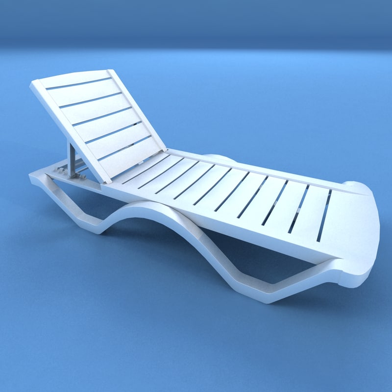 3d sunbed modeled