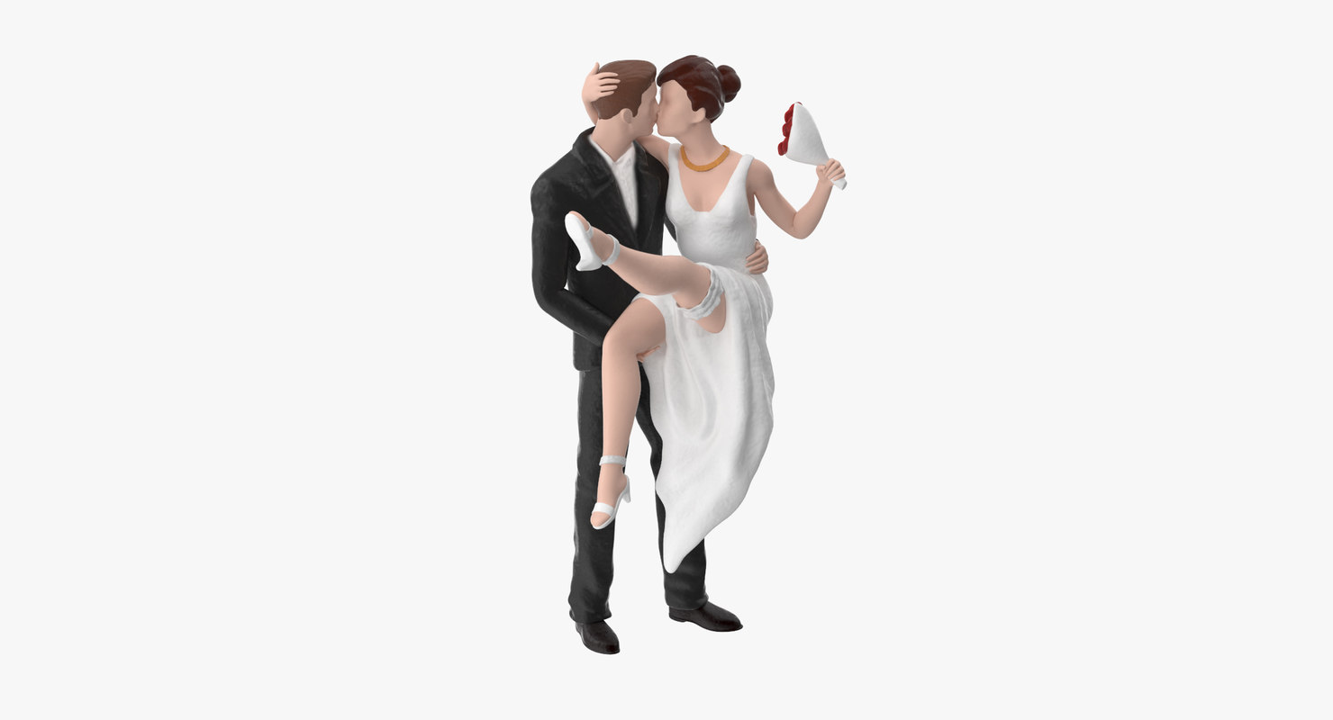 miniature bride and groom figures