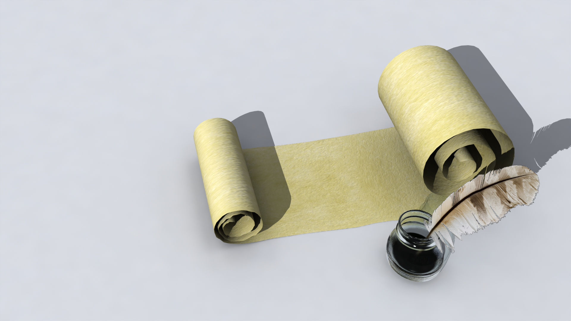 parchment ink 3d model