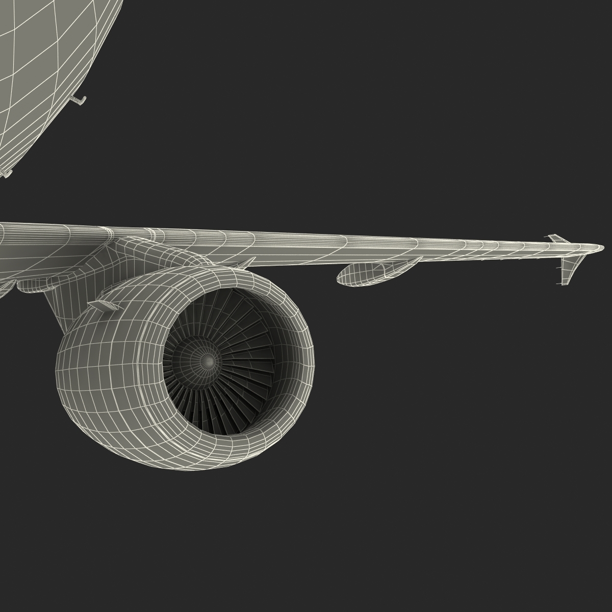 空中客车a320汉莎航空索具3d模型