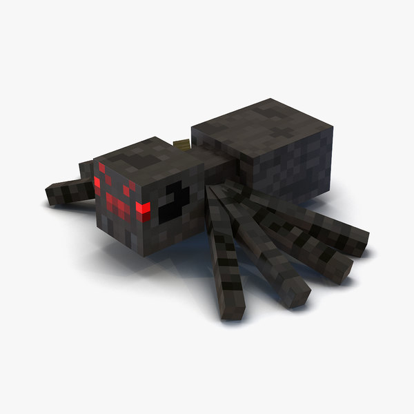 Minecraftのクモ3dモデル Turbosquid