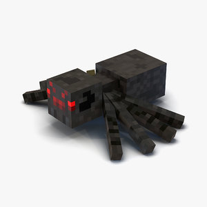 minecraft spider 3d max