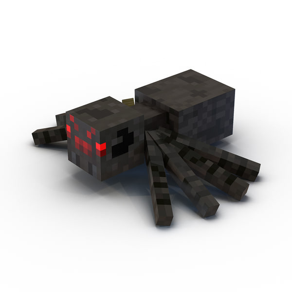 Minecraftのクモ3dモデル Turbosquid